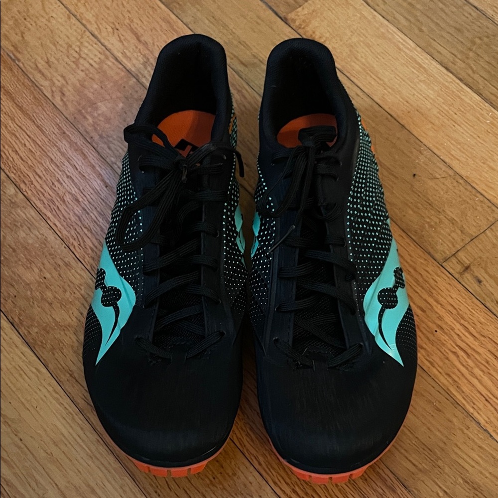 Saucony Black and Teal Athletic Shoes